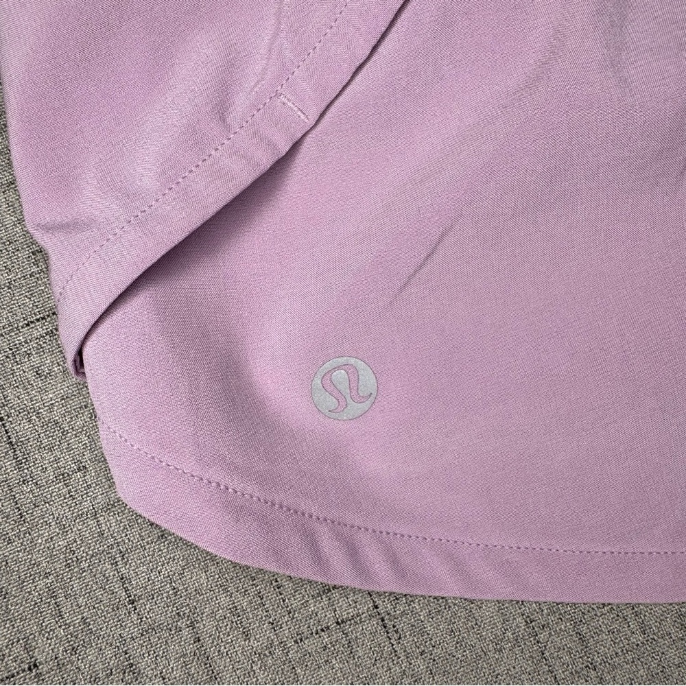 Lululemon Speed Up Athletic Shorts Lilac Quartz Purple Size 10 - Picture 6 of 7